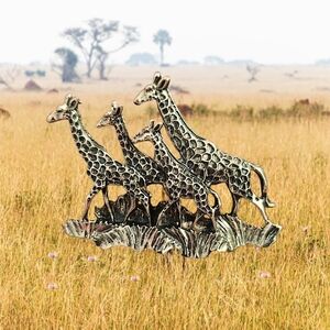 Giraffe Family Brooch